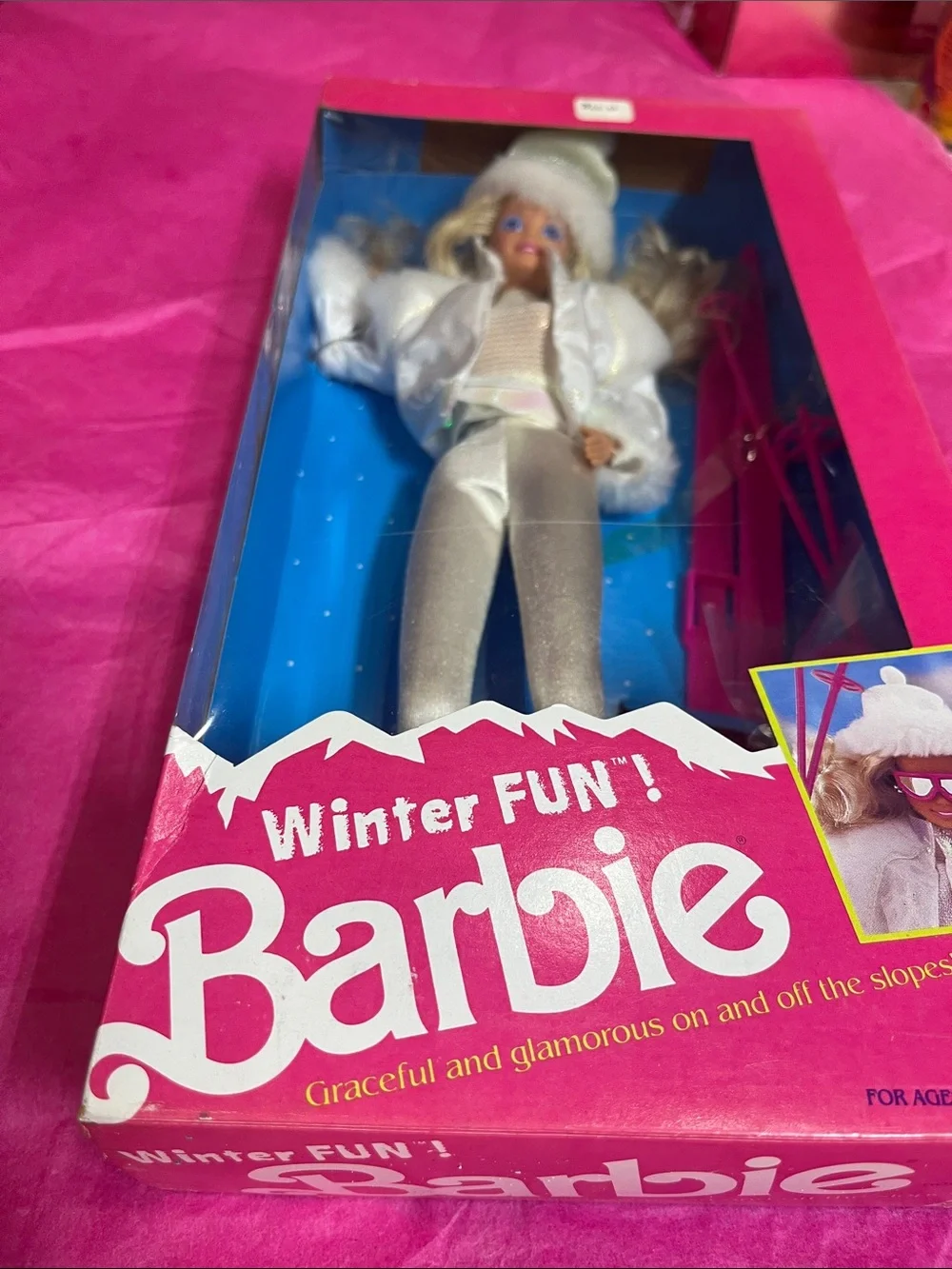 Vintage 1990 Barbie Winter Fun Doll NRFB